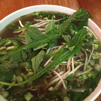 Pho Today - Pho tai with everything in! Those long veggies are colantro, I was told. - Vietnamese Near Me - Jacksonville, Florida Pho Today - Pho tai with everything in! Those long veggies are colantro, I was told. - Vietnamese Near Me - Jacksonville, Florida