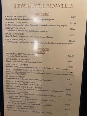 Menu photo 7 Limoncello Ristorante Boston, MA Menu photo 7 Limoncello Ristorante Boston, MA