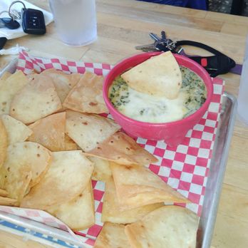 House Divided Bottle & Taps - Homemade chips and spinach dip - Wine Bars Near Me - greensboro, North Carolina
