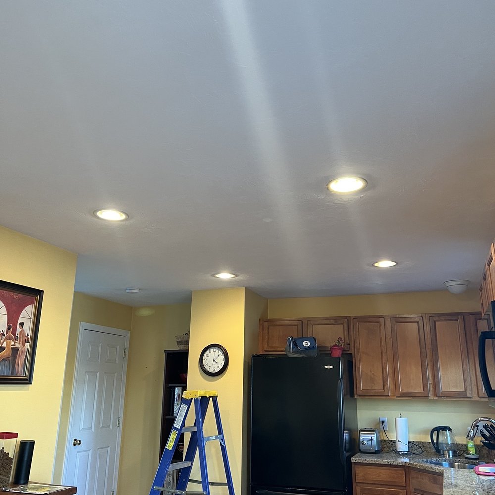 Crown Home Improvement - Freshly painted ceiling. - Roofing Near Me Crown Home Improvement - Freshly painted ceiling. - Roofing Near Me