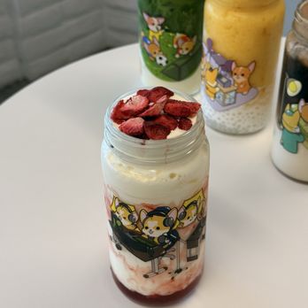 Boba Pup - Strawberry Cheesecake Milk - Bubble Tea Near Me - Santa Clara, California