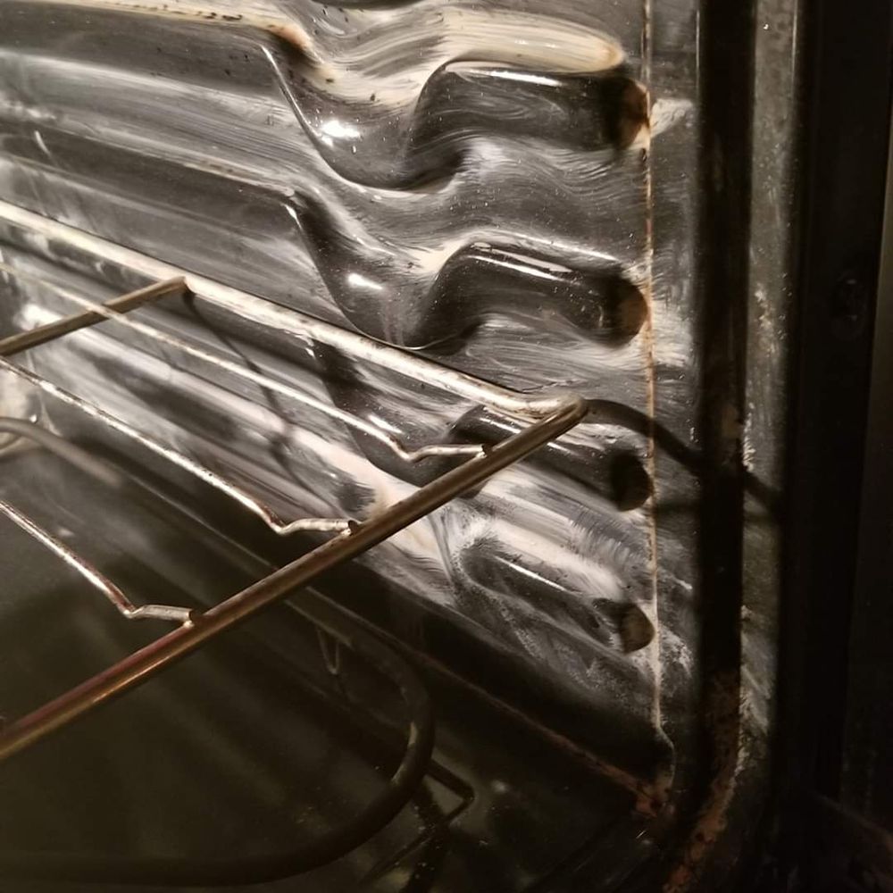 Spectacular Housekeeping - Inside my oven the next day after I turned it on to use it,my oven was not wiped down properly after they used their solution - Home Cleaning Near Me Spectacular Housekeeping - Inside my oven the next day after I turned it on to use it,my oven was not wiped down properly after they used their solution - Home Cleaning Near Me