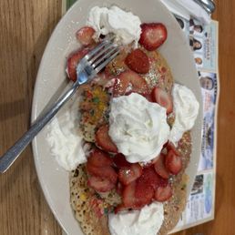 Fruity Pebble pancakes special