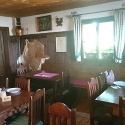 Die Reitlehen Alm - Speiseraum der Almhütte