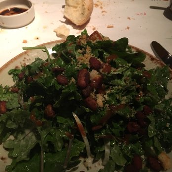 Montrio - Kale salad w pistachios and some kind of delicious crumbly topping I think was also on the lemon dessert - New American Near Me - Monterey, California Montrio - Kale salad w pistachios and some kind of delicious crumbly topping I think was also on the lemon dessert - New American Near Me - Monterey, California