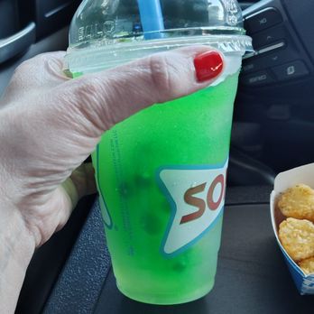 Sonic Drive-In - Pickle slush with pickle boba - Burgers Near Me - San Diego, California Sonic Drive-In - Pickle slush with pickle boba - Burgers Near Me - San Diego, California