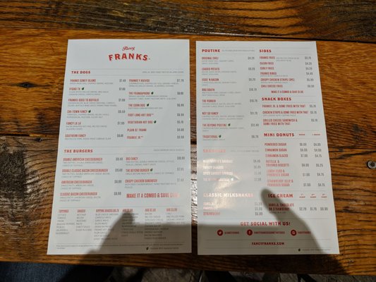 Menu photo 4 Fancy Franks Toronto, ON