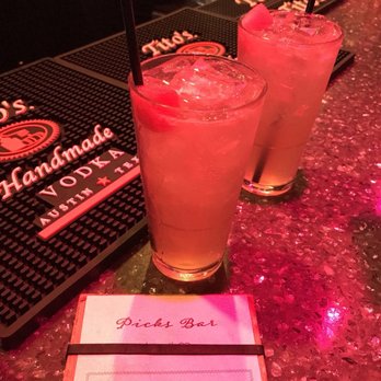 Picks Bar - Spicy Watermelon Mule ($10) - super good! Has fresh watermelon juice and a chunk of watermelon (more for decoration) - Sports Bars Near Me - San Antonio, Texas
