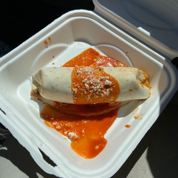 Kanab Bakery - The Breakfast burrito. Don't let the looK of this fool you, it was AMAZING. Try it! - Bakeries Near Me - Kanab, Utah