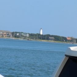 Cedar Island Ferry - Approaching Ocracoke Island on the Cedar Island Ferry