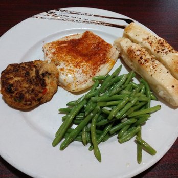 Mosca's Restaurant - Broiled Flounder, Crab Cake, Green Beans & Bread Sticks - Pizza Near Me - Burlington, North Carolina Mosca's Restaurant - Broiled Flounder, Crab Cake, Green Beans & Bread Sticks - Pizza Near Me - Burlington, North Carolina