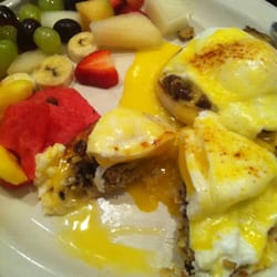 Clementine's Restaurant - Crab cake Benedict.  It was perfectly cooked and delish!