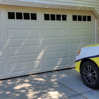 MF Solutions - Long panel with Madison glass - Garage Door Services Near Me - Niles, Illinois