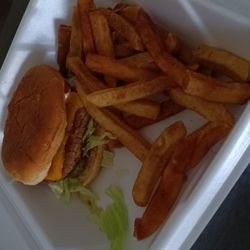 Columbia Pub & Billiards - Bacon Cheeseburger with Fries