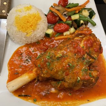 Zaffron Mediterranean Cuisine - Slow roasted lamb shank - Mediterranean Near Me - Haddonfield, New Jersey