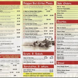 Golden Krust - Menu