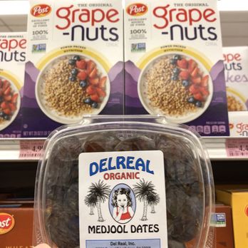 Oliver's Market - Breakfast of champions: Grape Nuts, Del Real Dates, banana, slivered almonds, and milk/yogurt of your choice! - Grocery Near Me - Cotati, California Oliver's Market - Breakfast of champions: Grape Nuts, Del Real Dates, banana, slivered almonds, and milk/yogurt of your choice! - Grocery Near Me - Cotati, California