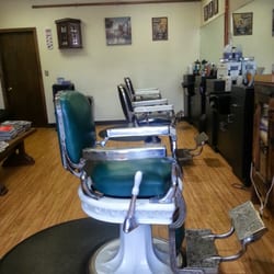 Linden Street Unisex Barber Shop - 1900's Antique Koken barber chair!