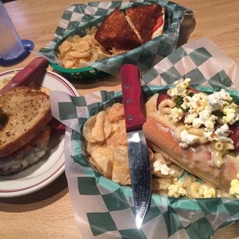 Half Time Rec - Left is paddy melt -- top is toasty -- bottom/right is cork dog - Dive Bars Near Me - Saint Paul, Minnesota Half Time Rec - Left is paddy melt -- top is toasty -- bottom/right is cork dog - Dive Bars Near Me - Saint Paul, Minnesota