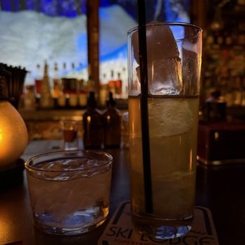 Ski Lodge - Semi-consumed Soft Core Soda and a stout water! - Cocktail Bars Near Me - Las Vegas, Nevada Ski Lodge - Semi-consumed Soft Core Soda and a stout water! - Cocktail Bars Near Me - Las Vegas, Nevada