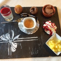 L'Altiport - Exemple de présentation pour un café gourmand.