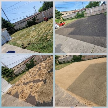 ELM Landscapes - a series of photos of a driveway being laid - Landscaping Near Me