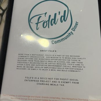 Fold’d Community Diner - Diners Near Me - Somersworth, New Hampshire