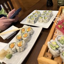 Lobster roll and avocado roll