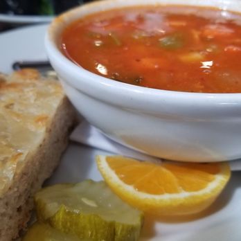Odyssey World Cafe - Mexican Nopales Chicken soup hits the spot. - Cafes Near Me - Paso Robles, California
