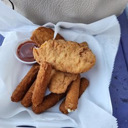 Laker Drive In - Chicken strips and mozzarella sticks