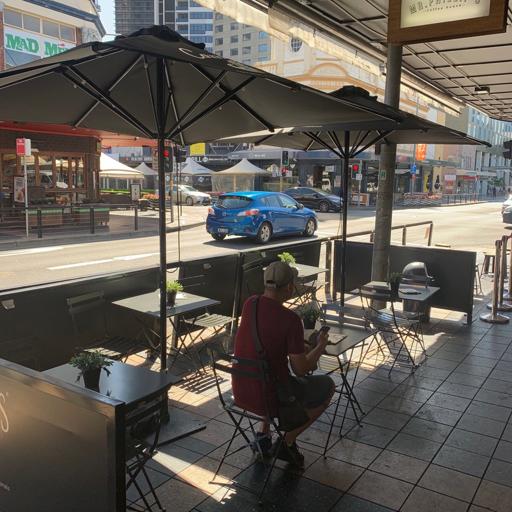 Mr Phillips Coffee House - Outside sitting - Cafes Near Me - Parramatta, NSW Mr Phillips Coffee House - Outside sitting - Cafes Near Me - Parramatta, NSW