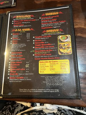 Menu photo 2 Fiesta Mexicana Reno, NV Menu photo 2 Fiesta Mexicana Reno, NV