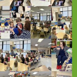 iKid Academy | Daycare Aurora - Author Abeline Montijo reading to the children of IKid Academy.