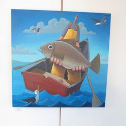 The Wright Gallery - Painting by David Whitlock