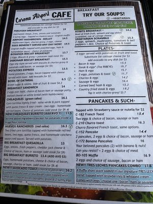 Menu photo 2 Corona Airport Cafe Corona, CA