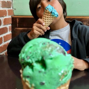 Afters Ice Cream - One scoop each; Cookie Monster & Mint Monster - Ice Cream & Frozen Yogurt Near Me - Oxnard, California