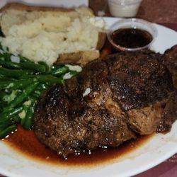 Village Pub & Poker - Prime rib, end cut. Awesome