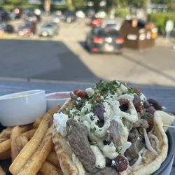 The Endive Eatery - Best gyro I have ever had!! The meat is so tender, and the sauce is amazing. The fried are awesome too