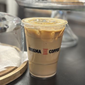 Enigma Coffee - Iced "Sam" latte IG: @ammysalamii - Coffee & Tea Near Me - Sherman Oaks, California Enigma Coffee - Iced "Sam" latte IG: @ammysalamii - Coffee & Tea Near Me - Sherman Oaks, California