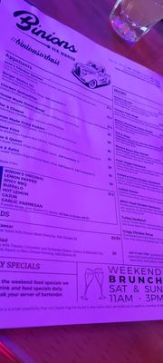Menu photo 3 Binions Arlington, TX