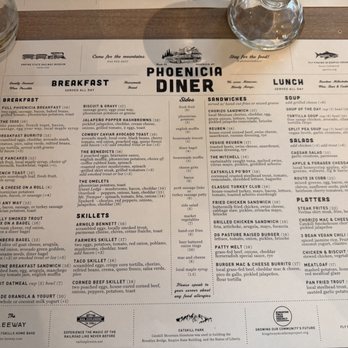 Phoenicia Diner - Menu - Diners Near Me - Phoenicia, New York