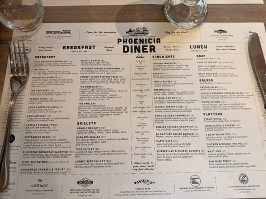 Menu photo 5 Phoenicia Diner Phoenicia, NY
