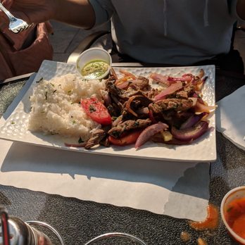Lamas - Lomo saltado plate, it was perfect and cooked just right with plenty of flavor. Must try - Mexican Near Me - Half Moon Bay, California