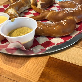 Raised Grain Brewing - Yum big pretzel! - Breweries Near Me - Waukesha, Wisconsin