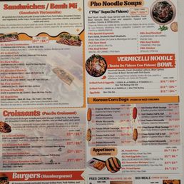 Menu as of 3/9/24 Menu as of 3/9/24