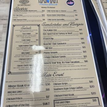 Honey I'm Home - Menu - Diners Near Me - Pismo Beach, California Honey I'm Home - Menu - Diners Near Me - Pismo Beach, California