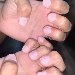 Royal Spa Salon - This is how she left my nails and told me to get out