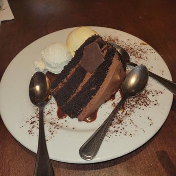 Wildfire - Chocolate cake with vanilla ice cream and whipped cream - Steakhouses Near Me - McLean, Virginia Wildfire - Chocolate cake with vanilla ice cream and whipped cream - Steakhouses Near Me - McLean, Virginia