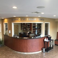 Greenwich Veterinary Center - Come see Leslie and Camille at the reception desk! Brew a coffee or have some water while you're at it.