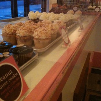 Saint Cupcake - counter with cupcakes - Bakeries Near Me - Portland, Oregon